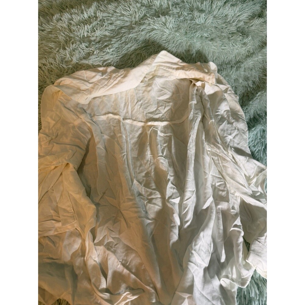 Sun & Shadow Button Up Women’s White Tshirt Long Sleeve White Sz S Nordstroms